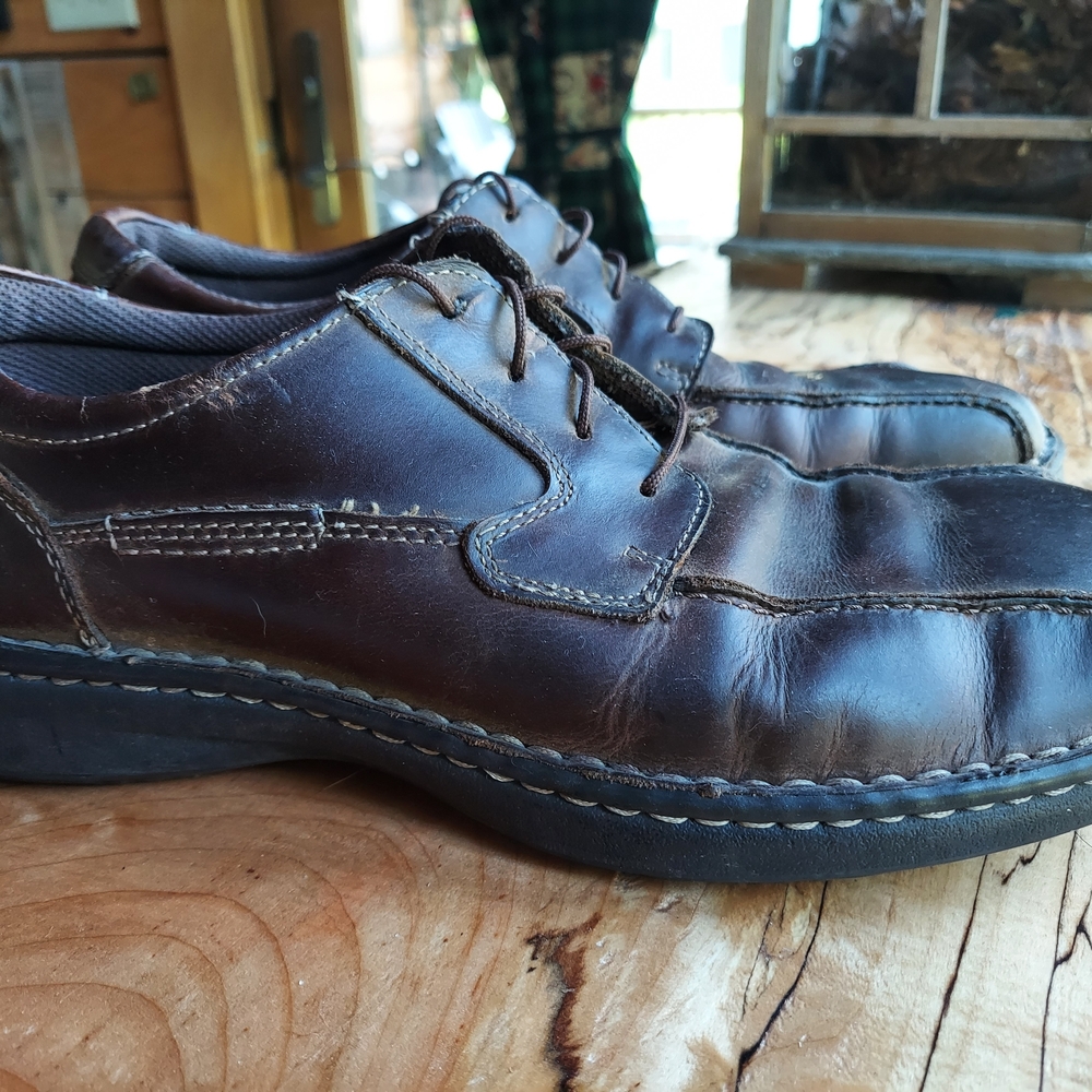 Skechers Dark Brown Leather Oxfords